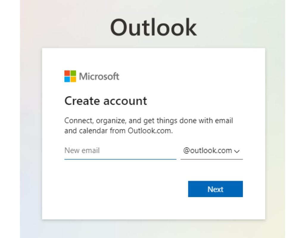 outlook signup