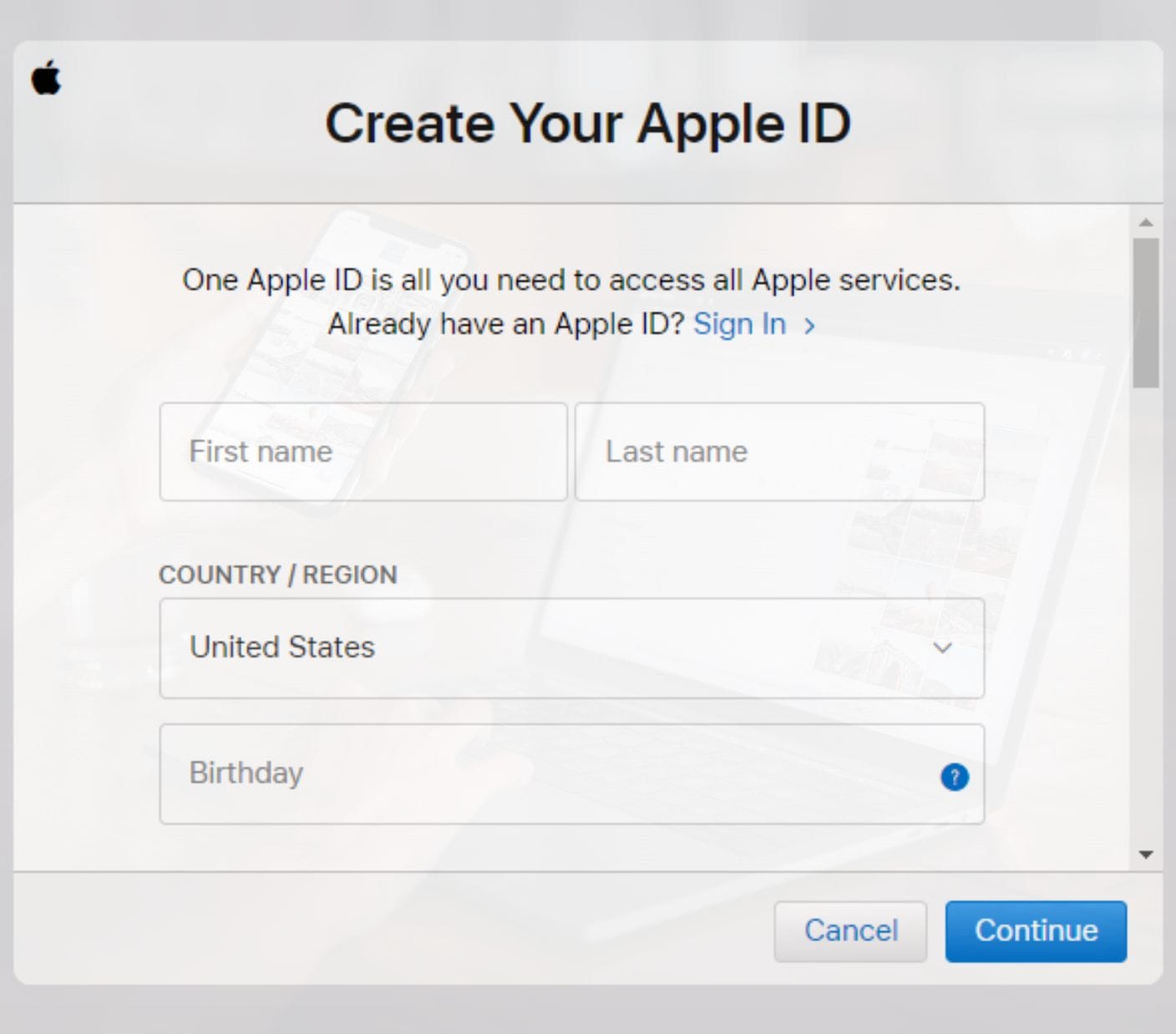 AppleID and iCloud