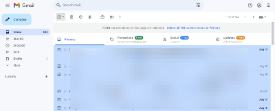 select all emails in gmail inbox before deleting them