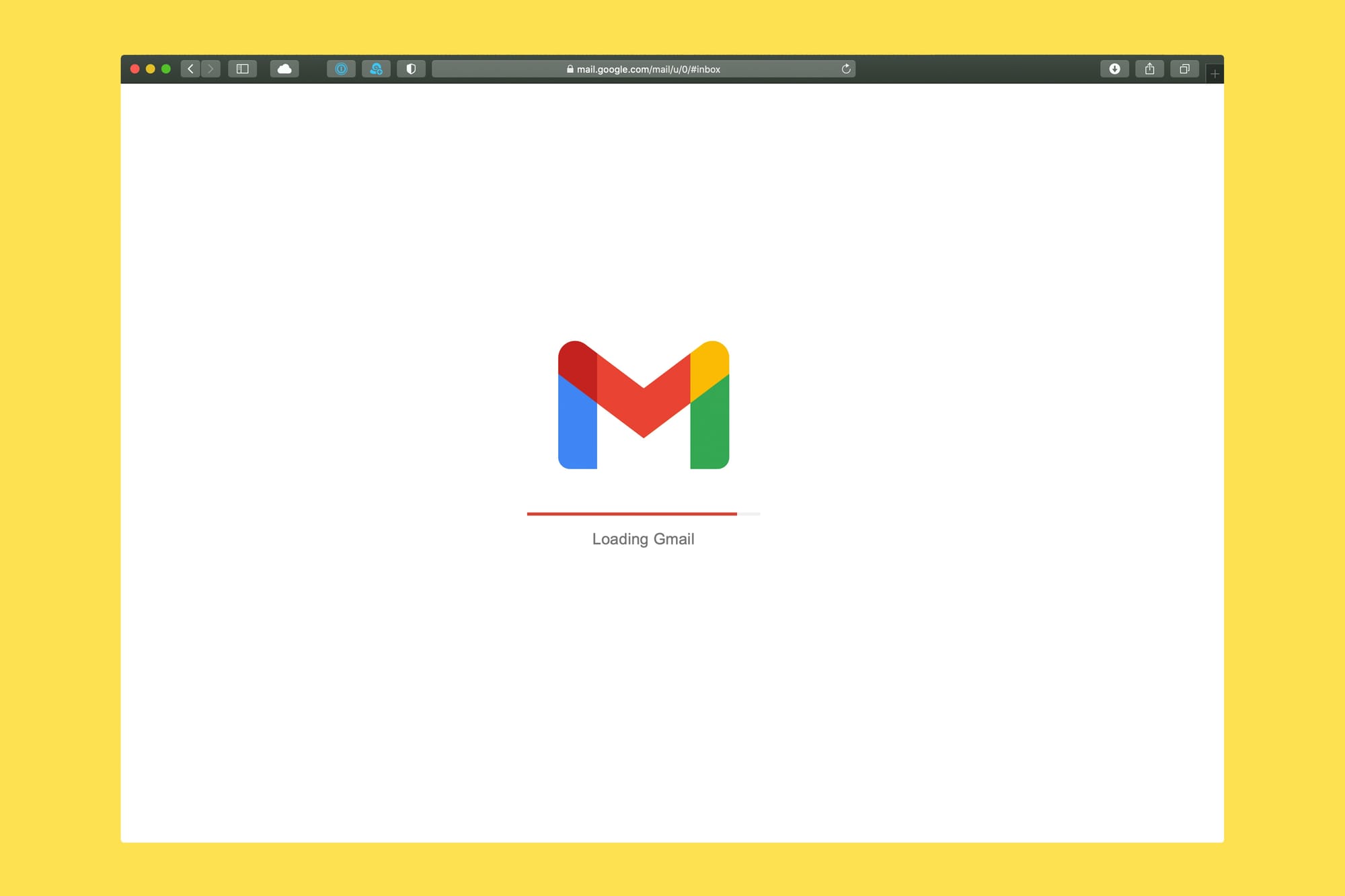 gmail loading page