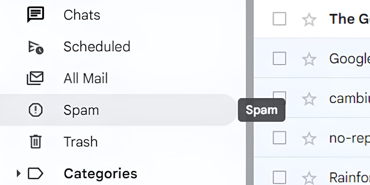 spam in gmail