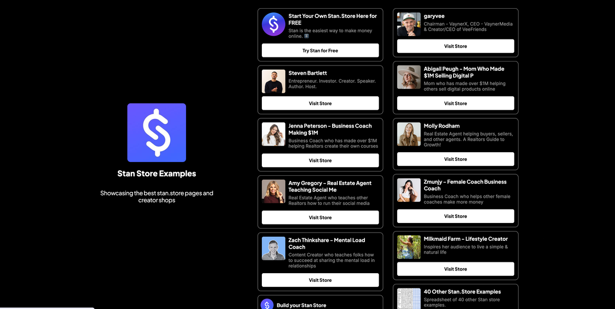 The Best Stan Store Examples for 2026: How Top Creators Build Digital Stores and Grow Their Email Lists