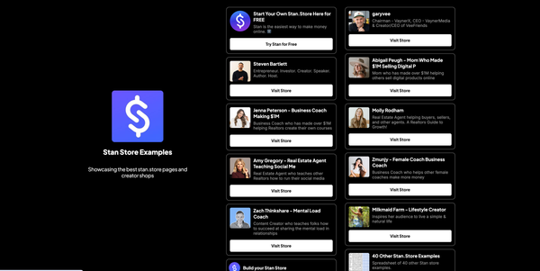 The Best Stan Store Examples for 2026: How Top Creators Build Digital Stores and Grow Their Email Lists